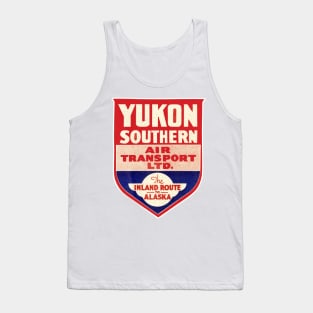 Yukon Southern Alaska Vintage Airlines Air Transport Luggage Bumper Tank Top